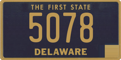 DE license plate 5078