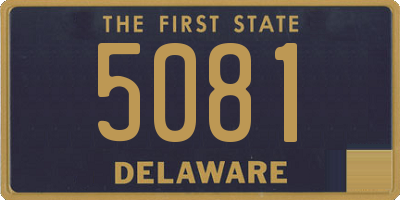 DE license plate 5081