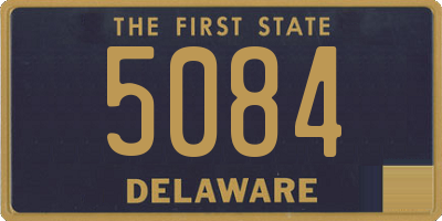 DE license plate 5084
