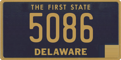 DE license plate 5086