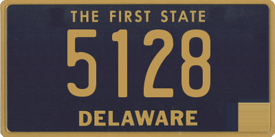 DE license plate 5128