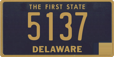 DE license plate 5137