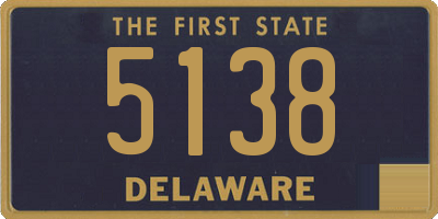 DE license plate 5138