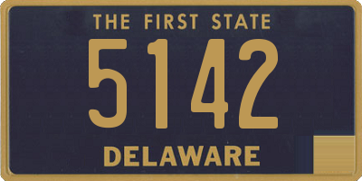 DE license plate 5142