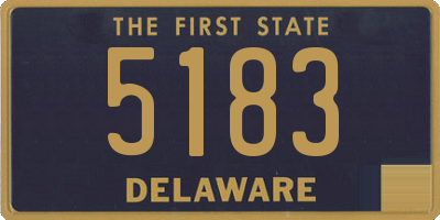 DE license plate 5183