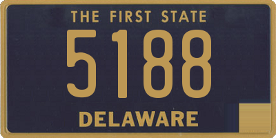 DE license plate 5188