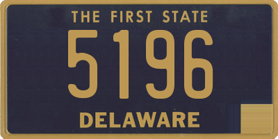 DE license plate 5196