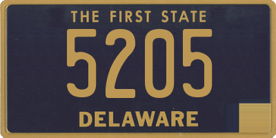 DE license plate 5205