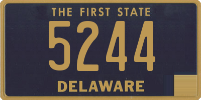 DE license plate 5244