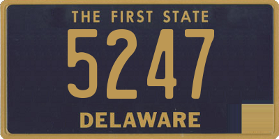 DE license plate 5247