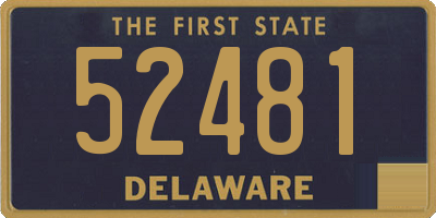 DE license plate 52481