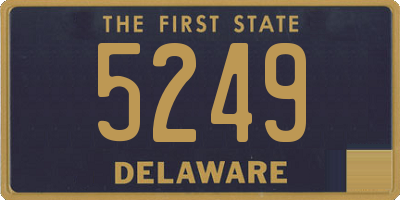 DE license plate 5249