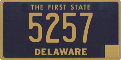 DE license plate 5257