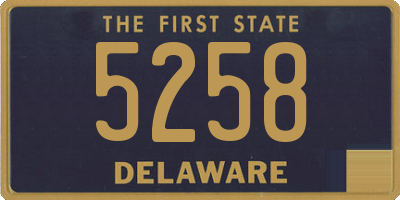 DE license plate 5258