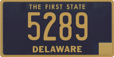 DE license plate 5289