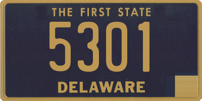 DE license plate 5301