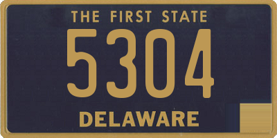 DE license plate 5304