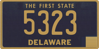 DE license plate 5323