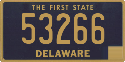 DE license plate 53266