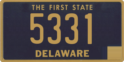 DE license plate 5331