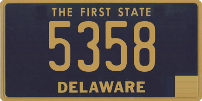 DE license plate 5358