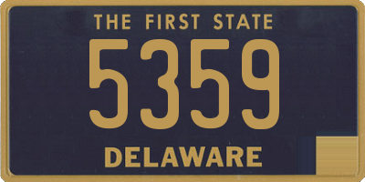 DE license plate 5359