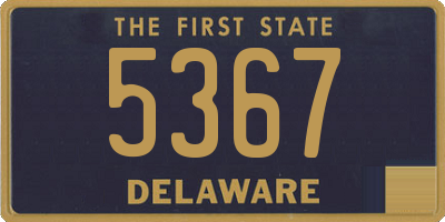 DE license plate 5367