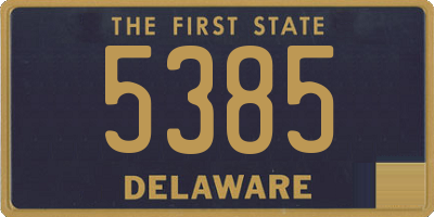 DE license plate 5385