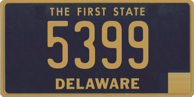 DE license plate 5399