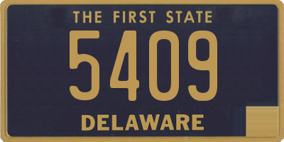 DE license plate 5409