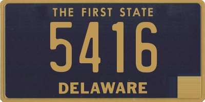 DE license plate 5416