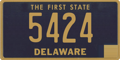 DE license plate 5424
