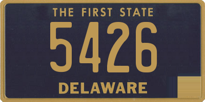 DE license plate 5426