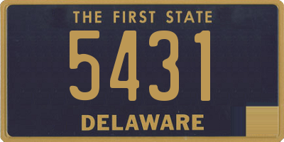 DE license plate 5431
