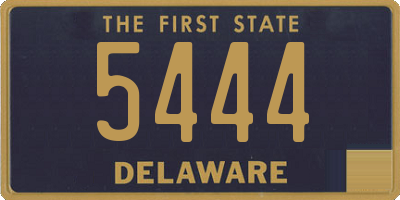 DE license plate 5444