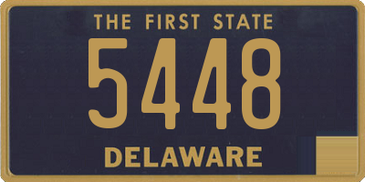DE license plate 5448