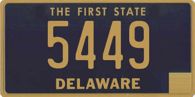 DE license plate 5449