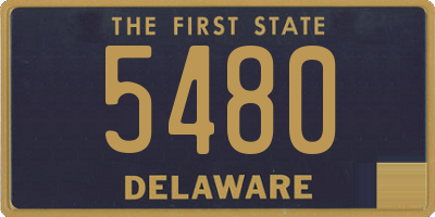 DE license plate 5480
