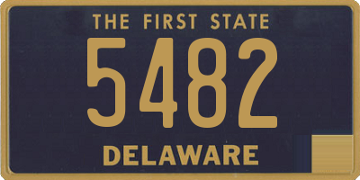 DE license plate 5482