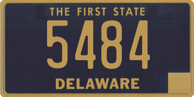 DE license plate 5484