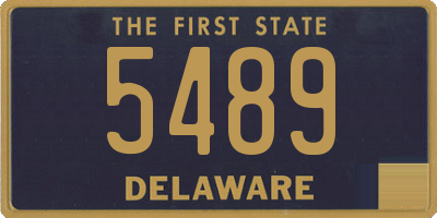 DE license plate 5489