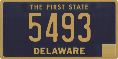 DE license plate 5493
