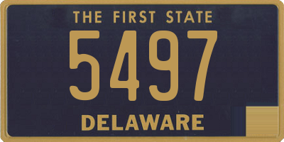 DE license plate 5497