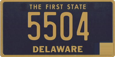 DE license plate 5504