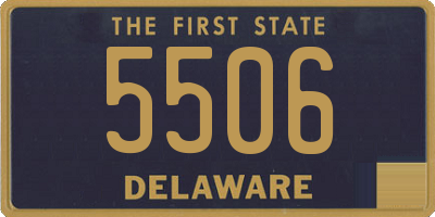 DE license plate 5506