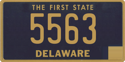 DE license plate 5563