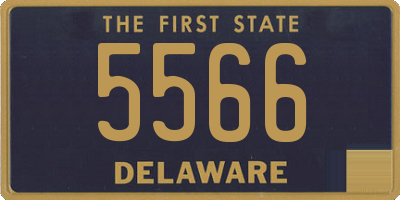 DE license plate 5566