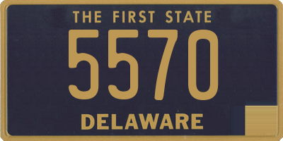 DE license plate 5570