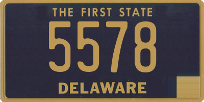 DE license plate 5578