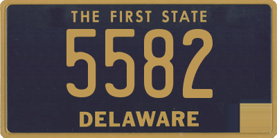 DE license plate 5582